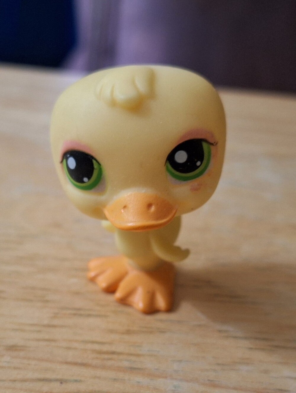 LPS Littlest Pet Shop #51 Yellow Duck With Green Eyes